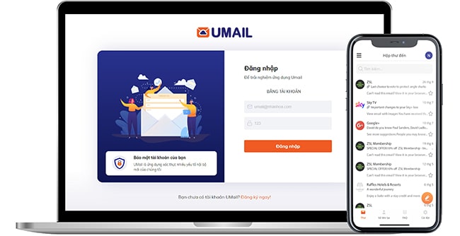 Dịch vụ umail email theo tên miền riêng